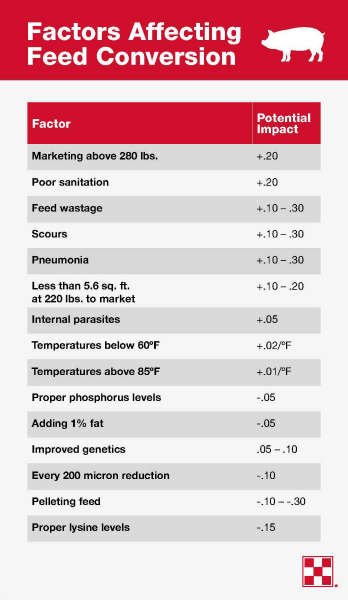 Pig Feed Consumption Chart