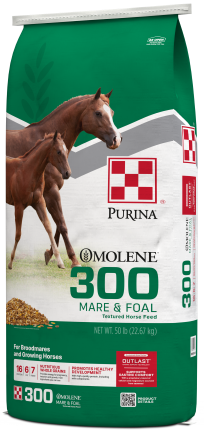 Image of Omolene #300® Mare & Foal horse feed right facingbag