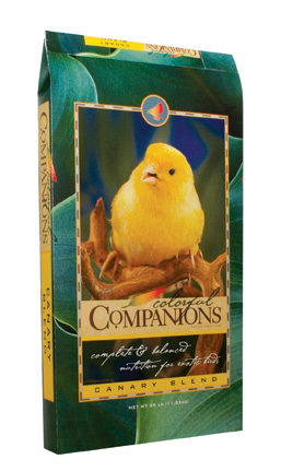 COLORFUL COMPANIONS® Canary Blend bag with canary and COLORFUL COMPANIONS® logo