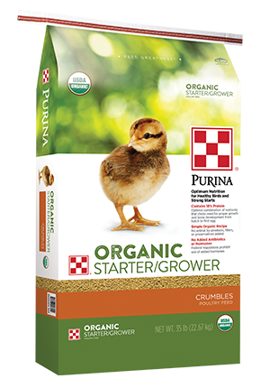Image of Purina® Organic Starter-Grower poultry feed bag