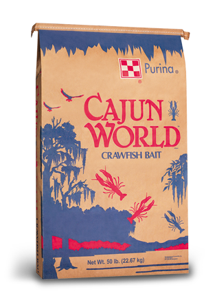Image of Purina® Cajun World Crawfish Bait fish food bag