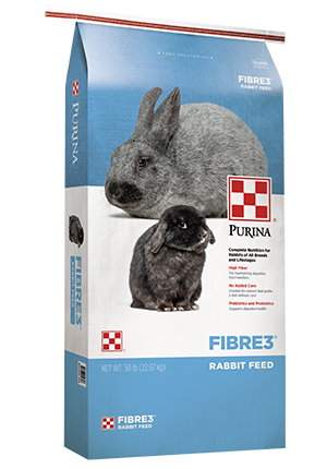  Purina® Fibre3 Rabbit Feed 50 lb package 