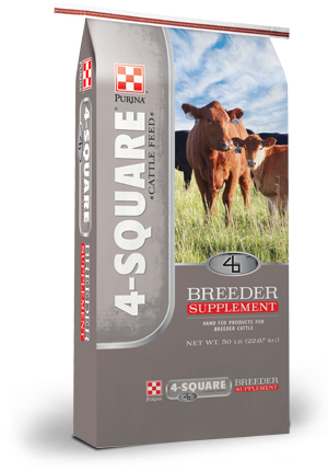 Image of Purina® 4-Square Breeder Supplement feed bag