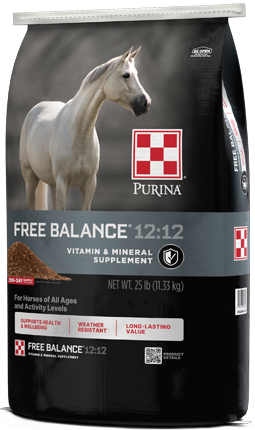 Image of Free Balance® 12:12 Vitamin and Mineral Supplement horse feed bag right facing