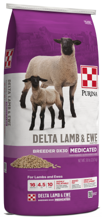 Purina® Delta Lamb & Ewe Breeder package image left facing