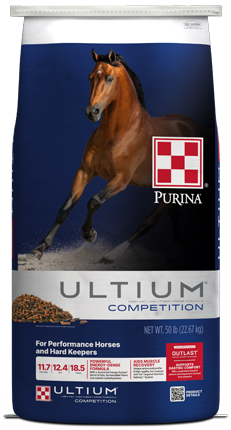 Image of back of Ultium® Competition horse feed bag front
