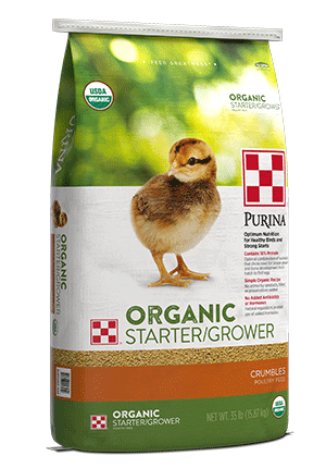 Image of Purina® Organic Starter-Grower poultry feed bag