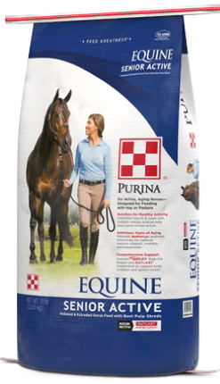 Image of Equine Senior® Active Horse Feed package right facing