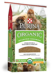 Image of Purina® Organic Starter-Grower poultry feed bag