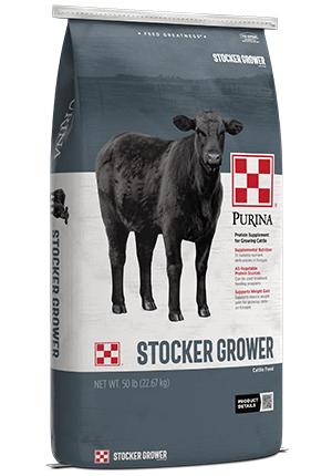 Image of Purina® Stocker Grower cattle feed bag