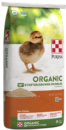 Image of Purina® Organic Starter-Grower poultry feed bag