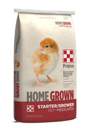 HomeGrown Starter/Grower Medicated Chicken Feed 