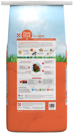 Farm to Flock 18% layer feed back view