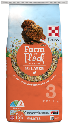 Farm to Flock 18% front bag view