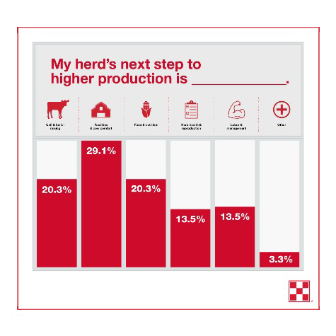 image of chart for dairy herd's next step to higher production