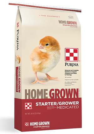 HomeGrown Starter/Grower Medicated Chicken Feed 