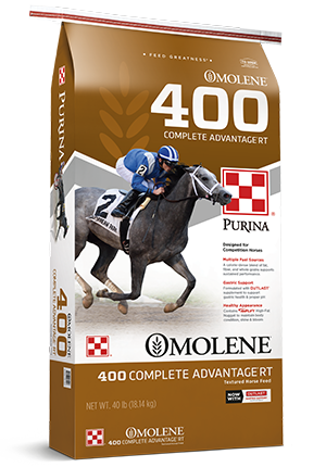 Purina® Omolene® #400 RT Complete Advantage Horse Feed package image