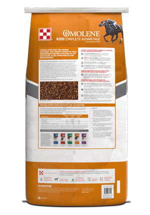 Image of Omolene #400® Complete Advantage horse feed bag back facing