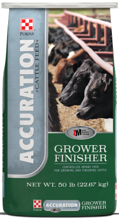 Image of Purina® Accuration® Backgrounder feed bag front facing