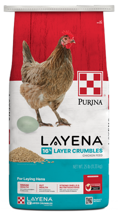  Layena® Layer Feed Crumbles 50lb packages front view