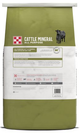 Image of Purina® All Purpose Cattle Mineral bag Back Facing 