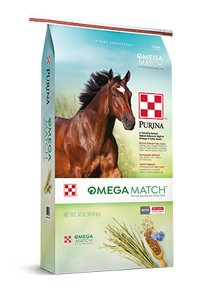 Purina Omega Match Ration Balancing Horse Feed