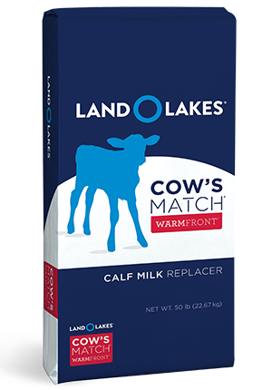 LAND O LAKES® Cow’s Match® WarmFront® Calf Milk Replacer