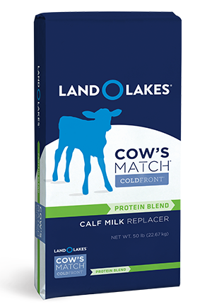 LAND O LAKES® Cow’s Match® ColdFront® Protein Blend Calf Milk Replacer