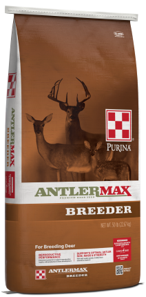 Image of AntlerMax® Breeder Professional 16 deer feed bag left facing