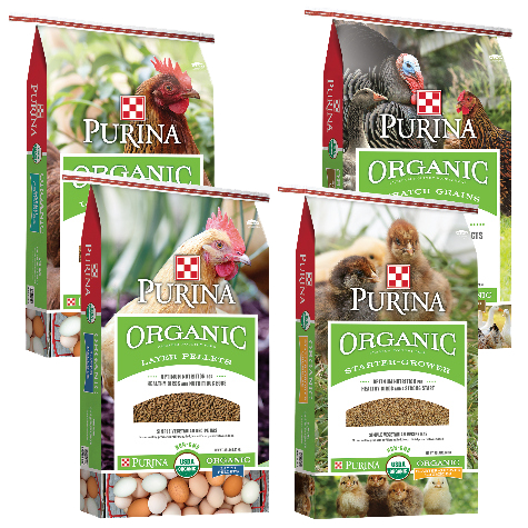 image of Purina Organic Poultry Feed bags