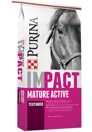 Impact Mature Active Horse Feed for horses at maintenance through moderate activity