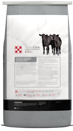 Image of Purina® Stress Care Cattle Starter Supplement back facing
