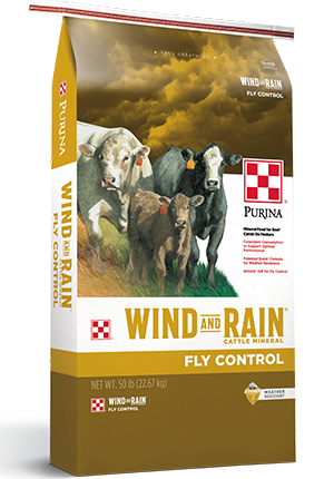 Wind and Rain® Storm® Fly Control Cattle Feed | Purina