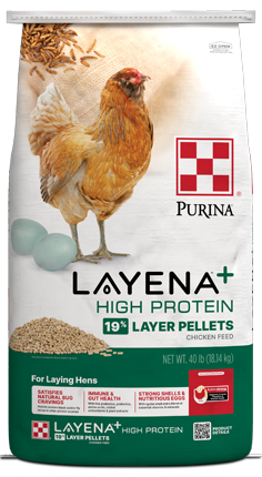 mage of Purina Layena High Protein 40 lb. package front view