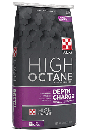 Image of High Octane® Depth Charge® Supplement (50lb) show feed bag