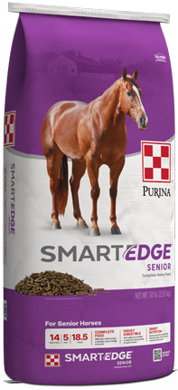 Image of Smart Edge Senior Horse Feed left facing