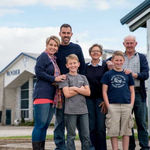 image of the VanderMade Dairy family 