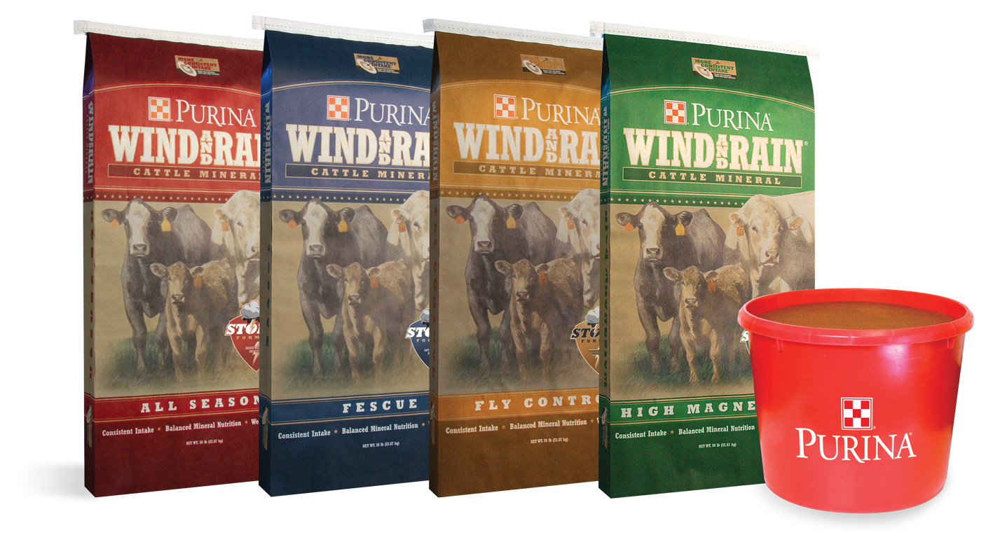 Purina cattle mineral feeds