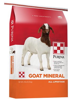 Purina® Goat Mineral is a uniquely formulated goat supplement, rich in nutrients