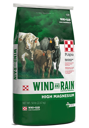 Image of Purina® Wind and Rain® Storm® Hi-Mag cattle feed bag