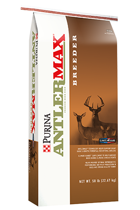 Image of AntlerMax® Breeder Professional 16 deer feed bag left facing