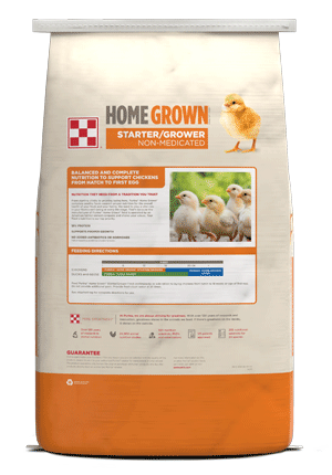 Home Grown Stater-Grower Feed package back side view