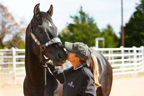 image of Michele McLeod with her horse
