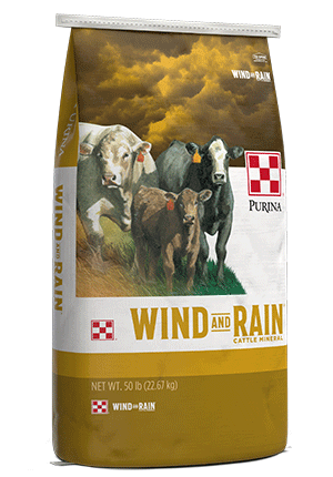 Image of Purina® Wind and Rain® Storm® Fly Control cattle feed bag