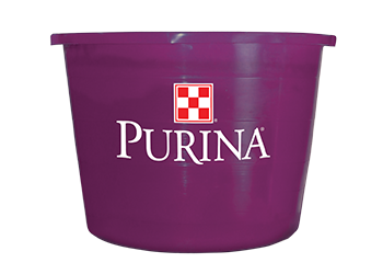 Image of purple Purina Sheep and Goat Accuration Hi Fat Block Tub