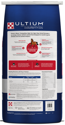 Image of right of Ultium® Competition horse feed bag back