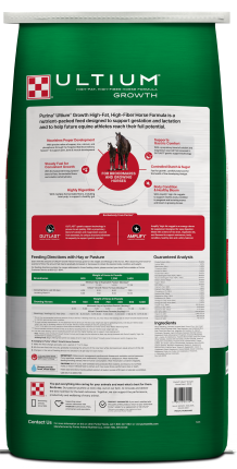 Image of Ultium® Growth horse feed bag back facing