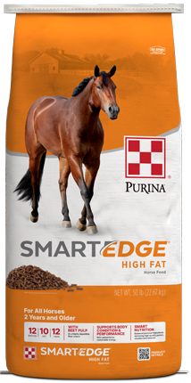 Image of Smart Edge High Fat hrose feed package front facing