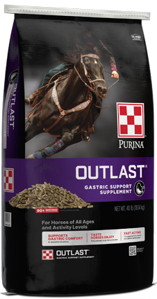 Outlast Horse Feed Gastric Support Supplement bag