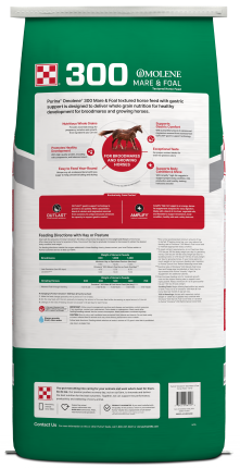 Image of Omolene #300® Mare & Foal horse feed bag back facing